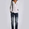 White Haze Henley-toppar