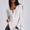White Haze Henley-toppar