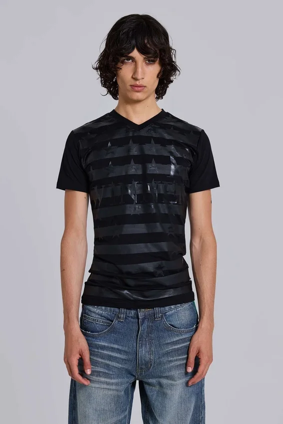 Winner T-shirt med V-ringning