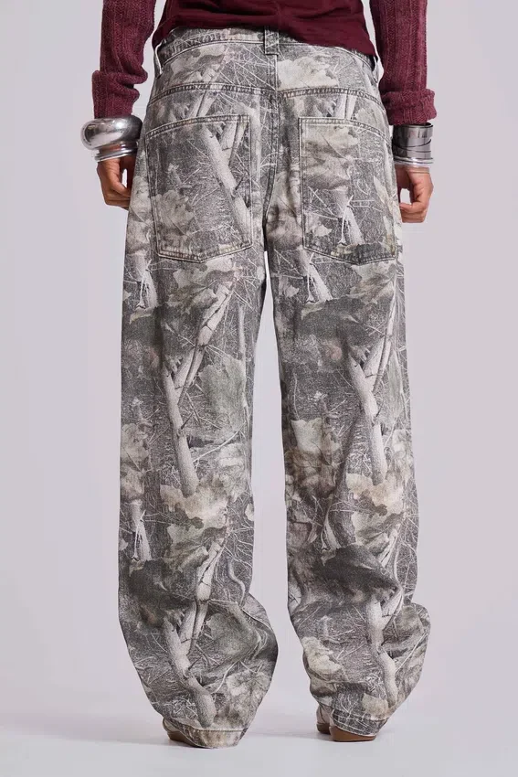 Woodland-kamouflage Colossus-baggyjeans