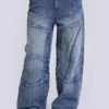 Zae baggy-Jeans med paneler och låg midja