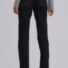 Zain slitna bootcut-Jeans i svart