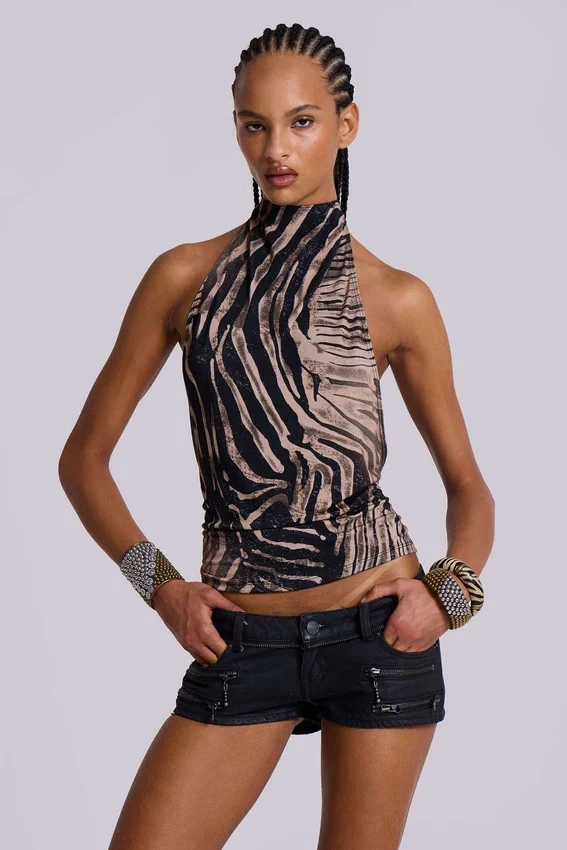 Zebra Zene rygglös topp