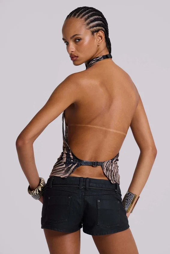Zebra Zene rygglös topp