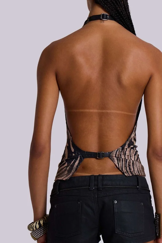 Zebra Zene rygglös topp